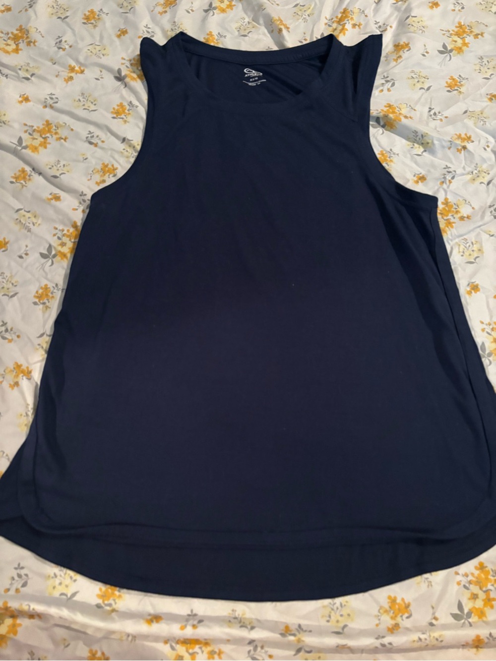 Athletic Works Navy Muscle Tee - Sleeveless Scoop Neck